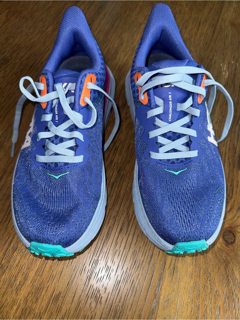 Hoka Women’s Blue and Teal Trail Running Shoes